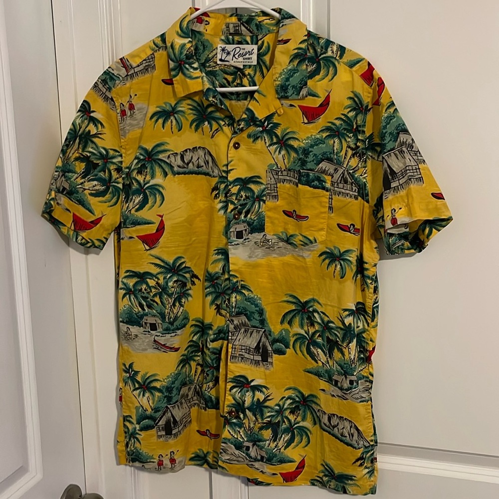 Aeropostale The Resort Shirt s Short Sleeve Button Up Shirt Medium Multicolor